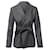Max Mara MaxMara Weekend Kimono-Tie Blazer Jacket in Gray Wool Silk Blend Grey  ref.608396