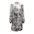 Zimmermann Zimmerman Ninety-Six Linear Mini Dress in White Print Silk Viscose Cellulose fibre  ref.608455