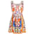 Dolce & Gabbana Majolica Print Scoop Neck Dress in Multicolor Cotton  ref.608471