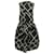 Ellery Printed Sleeveless Midi Dress in Black and White Silk   ref.608472
