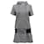 Robe Sacai Stripe avec Capuche en Coton Noir et Blanc  ref.608558