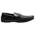 Perforierte Slip-On-Loafer mit Louis Vuitton-Logo aus schwarzem Leder  ref.608559