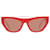 Emilio Pucci Menta Donne Occhiali da sole rossi EP0111 5566Y 55-18-147 MM Rosso Metallo  ref.608708