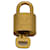 Louis Vuitton Brass padlock Golden Metal  ref.608783