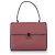 Bolsa de couro Valentino Pink Rockstud Rosa