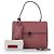 Bolsa de couro Valentino Pink Rockstud Rosa - vista 12