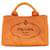 Tote Prada Cotton Canvas Shopping Bag Orange Small Cloth  ref.609603