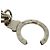 LOUIS VUITTON Porte Cles Initials LV Llavero metal Plata M65071 autenticación 30325 - vista 6