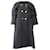 Abrigo con botonadura forrada Louis Vuitton y cuello estilo capa en lana gris  ref.609857