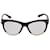 Valentino Rockstud Brille aus schwarzem und weißem Kunststoff  ref.609895