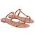 Sandali Stuart Weitzman Jelly con Perla in Gomma Rosa Pesca - vista 3