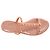 Sandali Stuart Weitzman Jelly con Perla in Gomma Rosa Pesca - vista 6
