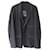 Prada Blazer mit Kontrastnähten aus schwarzer Wolle  ref.609972