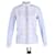 Vilshenko Embroidered Mock Neck Shirt in Blue Cotton Wool   ref.610002