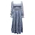 Reformation Smocked Midi Dress in Blue Viscose Cellulose fibre  ref.610007