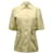 Stella Mc Cartney Stella McCartney Short Sleeve Jillian Woven Jacket in Pastel Yellow Cotton  ref.610012