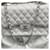 Classique Chanel Jumbo Line Flap Bag Caviar Sac à bandoulière Cuir Blanc  ref.610301