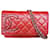 Wallet On Chain Chanel Portafoglio su catena cambon Rosso Pelle  ref.610762