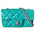 Timeless Chanel Mini extra atemporal Verde Couro envernizado  ref.610772