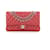 Classique Chanel Timeless Cuir Rouge  ref.610845