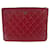 Cambon Chanel Clauch Rot Leder  ref.611295