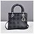 Lady Dior medio in pelle di agnello con borchie - vista 2