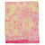 Lanvin Summer Wave Logo Scarf Pink Wool  ref.611509