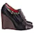 Stivali con zeppa di Marc Jacobs in pelliccia nera Nero  ref.611537