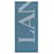 Wollschal mit Lanvin-Logo Blau Wolle  ref.611596