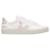 Veja Sneakers Campo en Cuir sans Chrome Blanc et Rose Multicolore  ref.611693