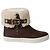 Stivali da pioggia Burberry Skillman Ankle Weather in pelle marrone