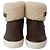Stivali da pioggia Burberry Skillman Ankle Weather in pelle marrone - vista 2