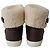 Stivali da pioggia Burberry Skillman Ankle Weather in pelle marrone - vista 4