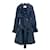 Lanvin Vintage Resort 2010 Trench-coat évasé Corsage Polyester Bleu Marine Bleu foncé  ref.612850