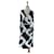 Diane Von Furstenberg Robes Soie Noir Blanc  ref.612857