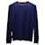 Lanvin Two Tone Sweatshirt in Blue/Black Merino Wool   ref.613063