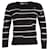 Iro Cleon Sweater Listrado em Acrílico Preto  ref.613104