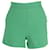 Sandro Paris High Waist Shorts in Turquoise Cotton    ref.613121