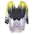 Top holgado de Etro en seda con estampado de cachemir chartreuse y violeta Multicolor  ref.613125