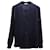 Cardigan abotoado Valentino em mistura de lã azul marinho  ref.613155