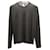 Armani Collezioni Sweater with White Accent Neckline in Gray Cashmere   Grey Wool  ref.613171