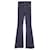 Stella Mc Cartney Stella McCartney Pantalon Bellbottom en Coton Bleu Marine  ref.613187