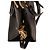 Sophie Hulme Stamped Zip-Top Bowling Bag in Black Leather - view 7