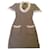 Fendi-Kleid Beige Wolle  ref.613518