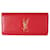 Saint Laurent Clutch Cassandre in pelle di vitello liscia rossa Rosso  ref.614109