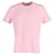 T-shirt Thom Browne Classic Four-Bar in cotone rosa chiaro  ref.614196