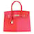 Hermès Hermes Feder Rouge de Coeur & Rose Extreme Epsom Sellier Birkin 30 PHW Leder  ref.614243