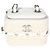 Vanity Mini bolsa de penteadeira de couro de cordeiro branca Chanel acolchoada e de crochê natural Branco