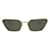 Óculos de sol de metal com armação de olho de gato Gucci Dourado Metálico  ref.614358