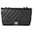 Chanel Black Caviar Quilted Jumbo Classic Single Flap Bag Negro Cuero  ref.614467